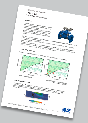 Technical appendix - control valves cavitation