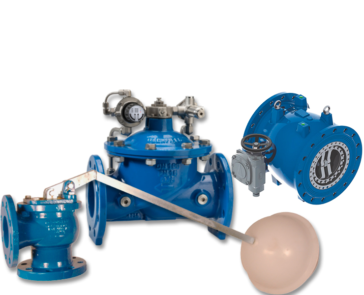 Control valves and needle valves for water supply