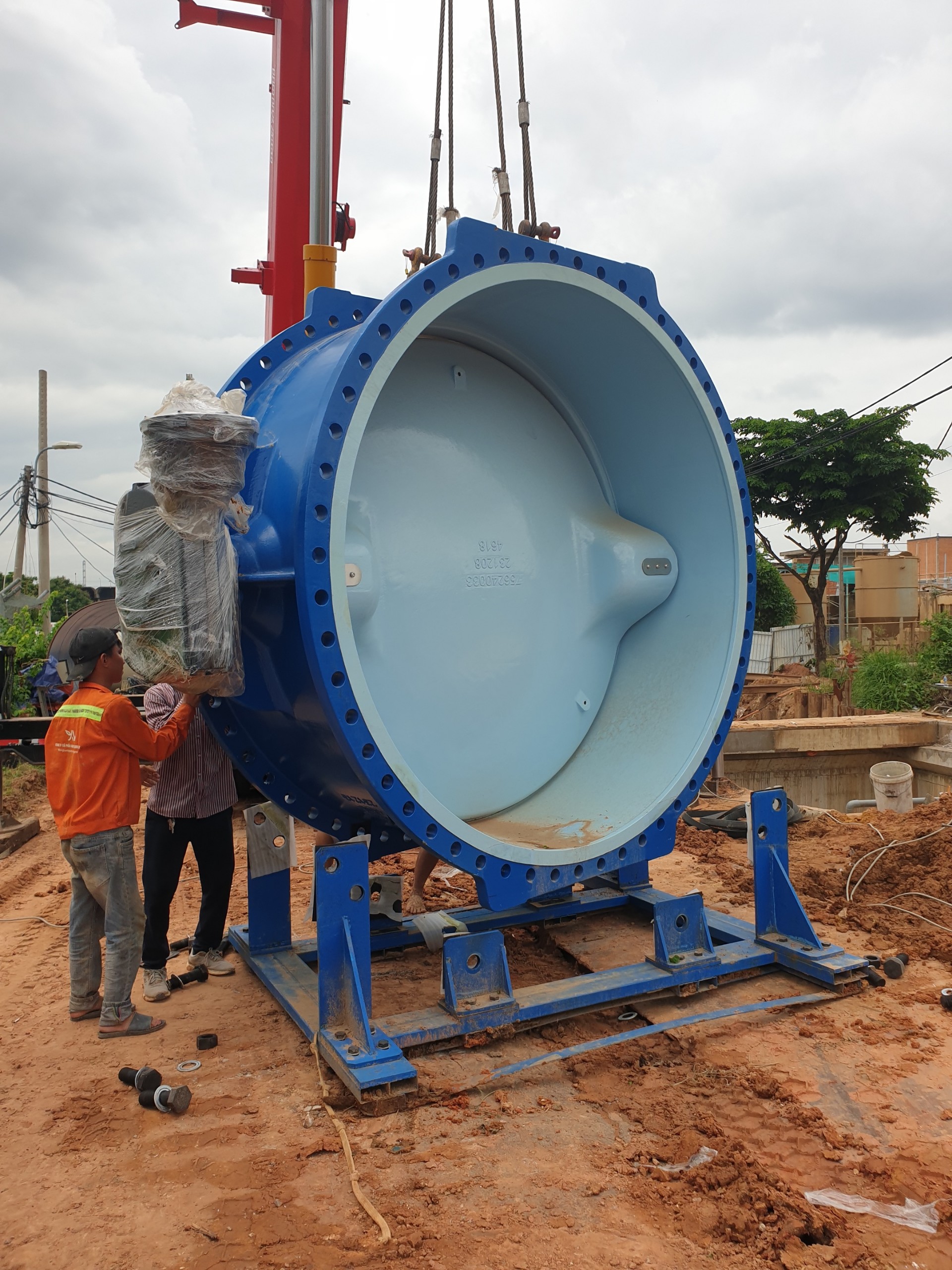 Inako Supply the large butterfly valve in Sawaco - AVK Vietnam